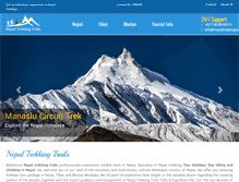 Tablet Screenshot of nepaltrekkingtrails.com